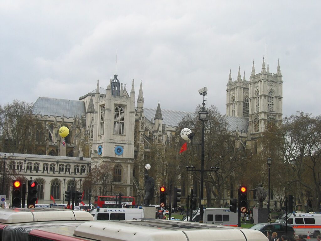 L'abbazia da Parliament Square