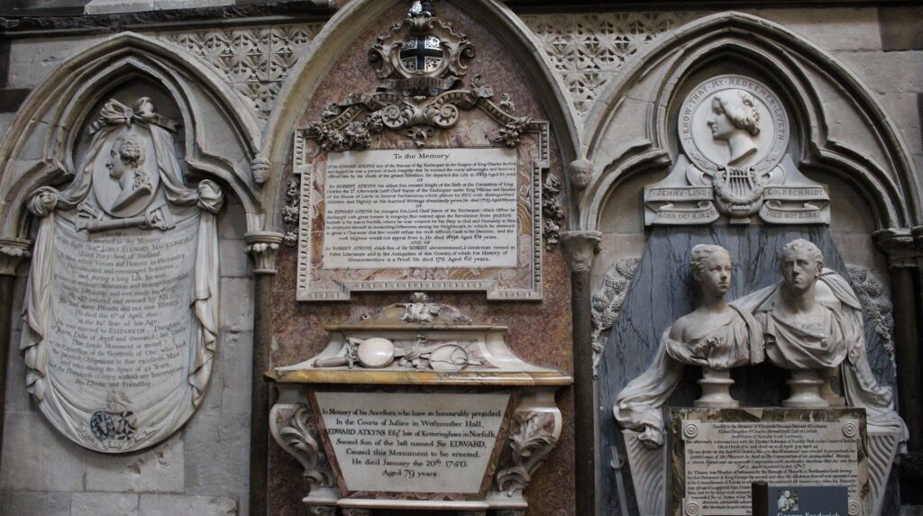 Memoriali del Poets' Corner