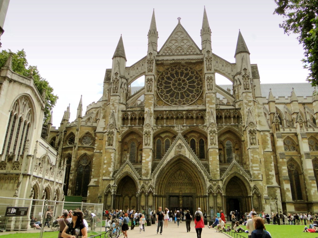 Il transetto nord dell'Abbazia di Westminster, ingresso dei visitatori