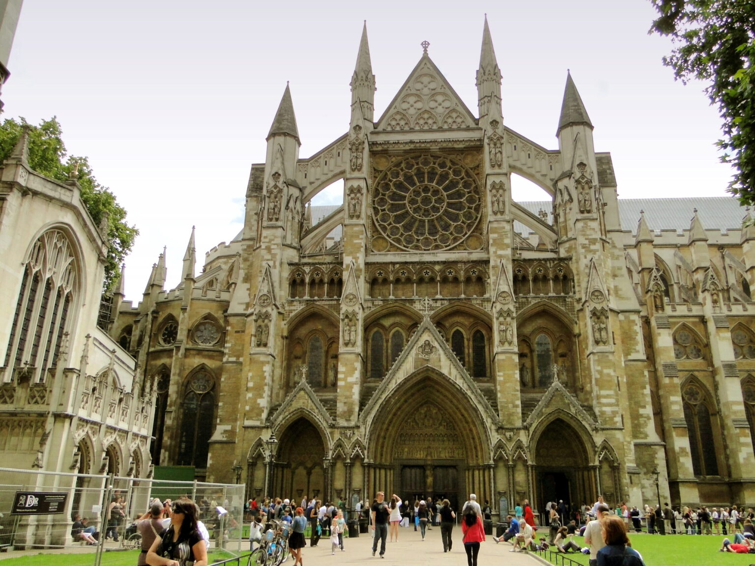 Il transetto nord dell'Abbazia di Westminster, ingresso dei visitatori